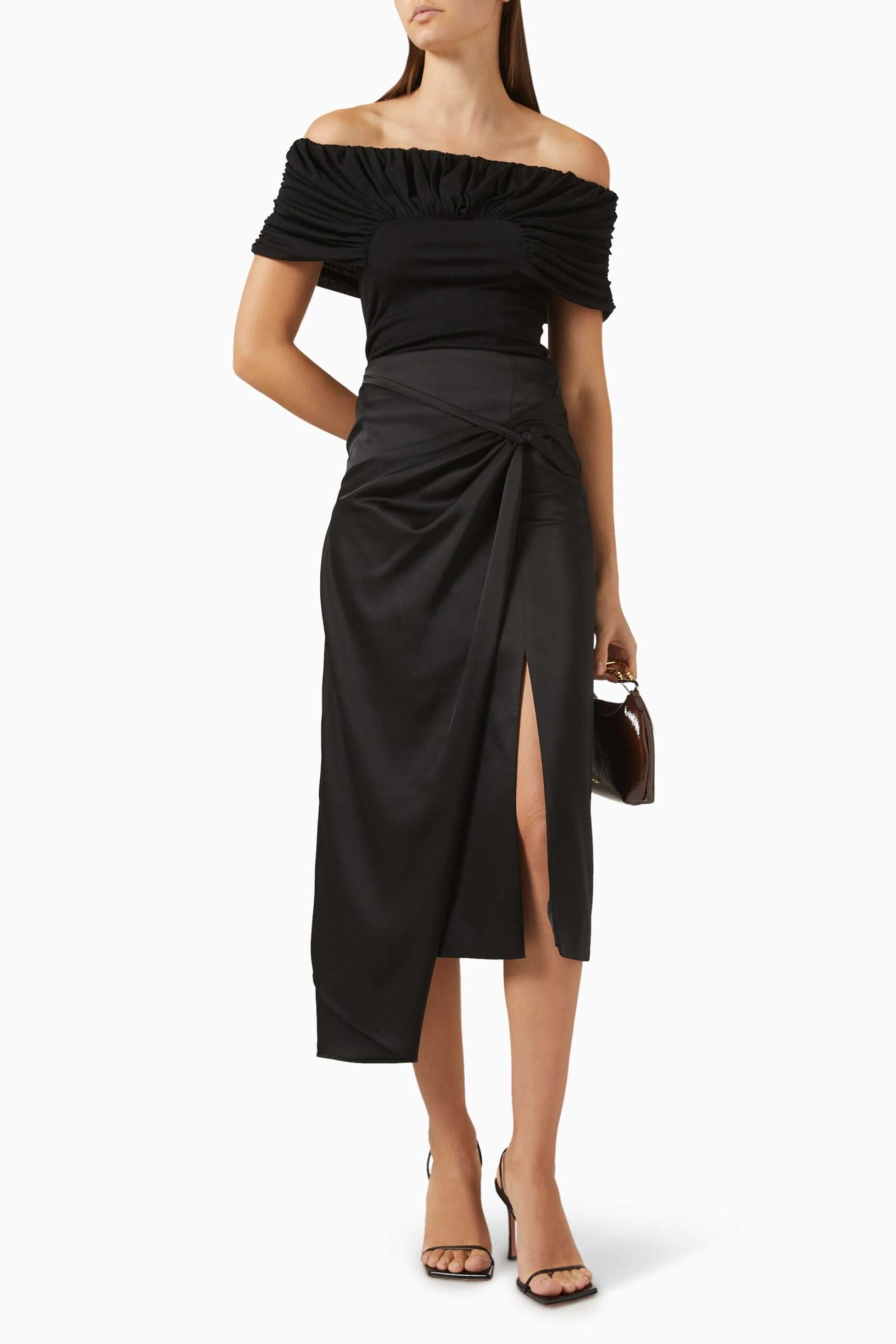 Margot Off-Shoulder Pamuk Bluz - Hafif, Rahat ve Modern Şıklık - Siyah - Görsel 2